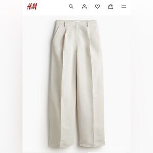 H & M Divided linen pants